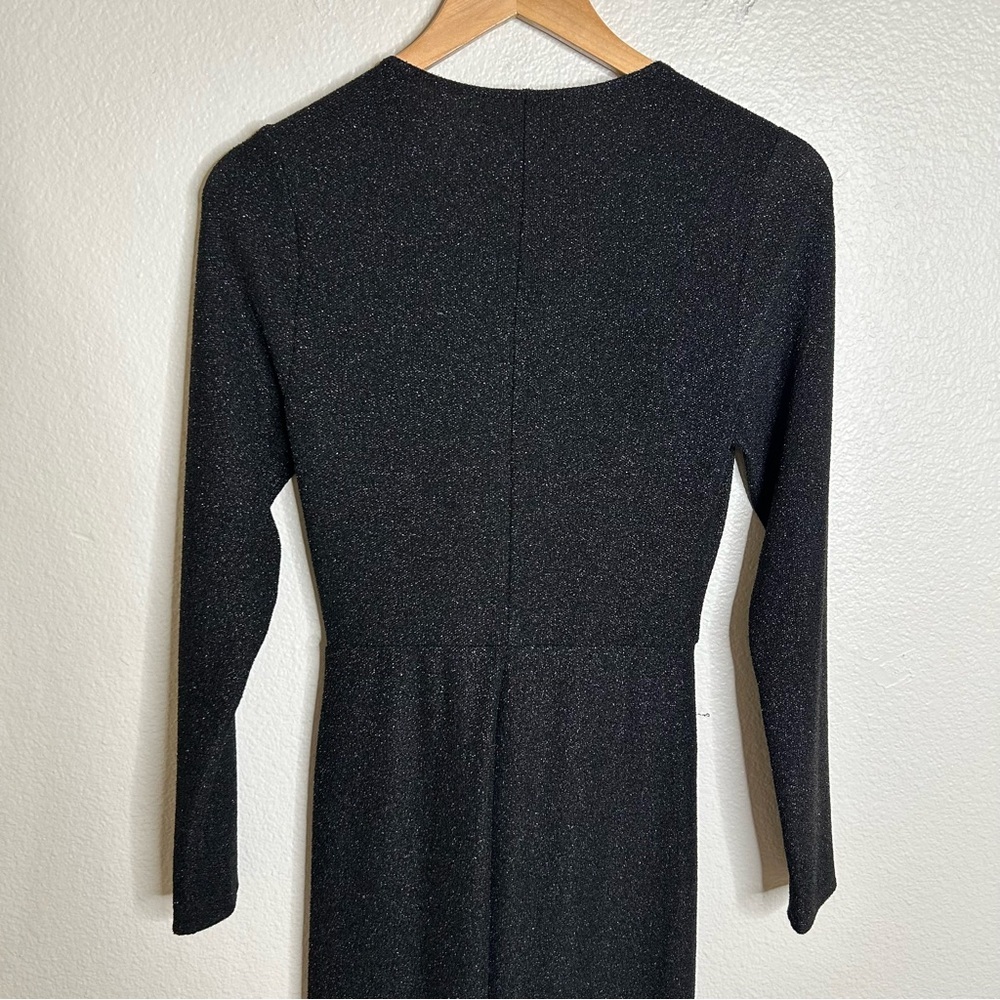 Reformation metallic shimmer dress black medium - Picture 12 of 15